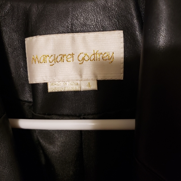 MARGARET GODFREY  100% LEATHER COAT - Picture 2 of 5